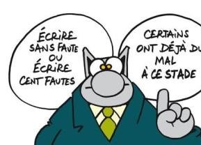 Sans faute ou cent fautes